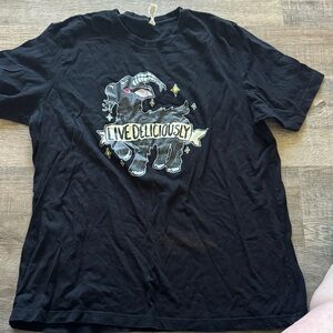 Live Deliciously Black Graphic Tee - Men